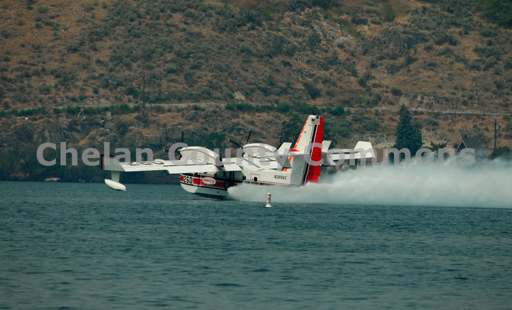 Fire Fighting Plane at Lake Chelan, by Jared Eygabroad | Capture Wenatchee