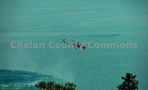 Chelan Fire Helicopter Enroute