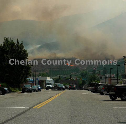 Chelan Forest Fire Above Town