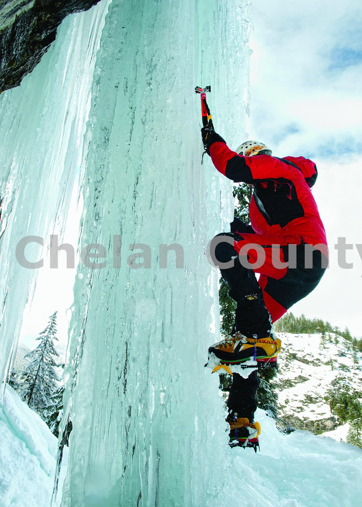 Climbing an Ice Chandelier, by Heidi Swoboda | Capture Wenatchee