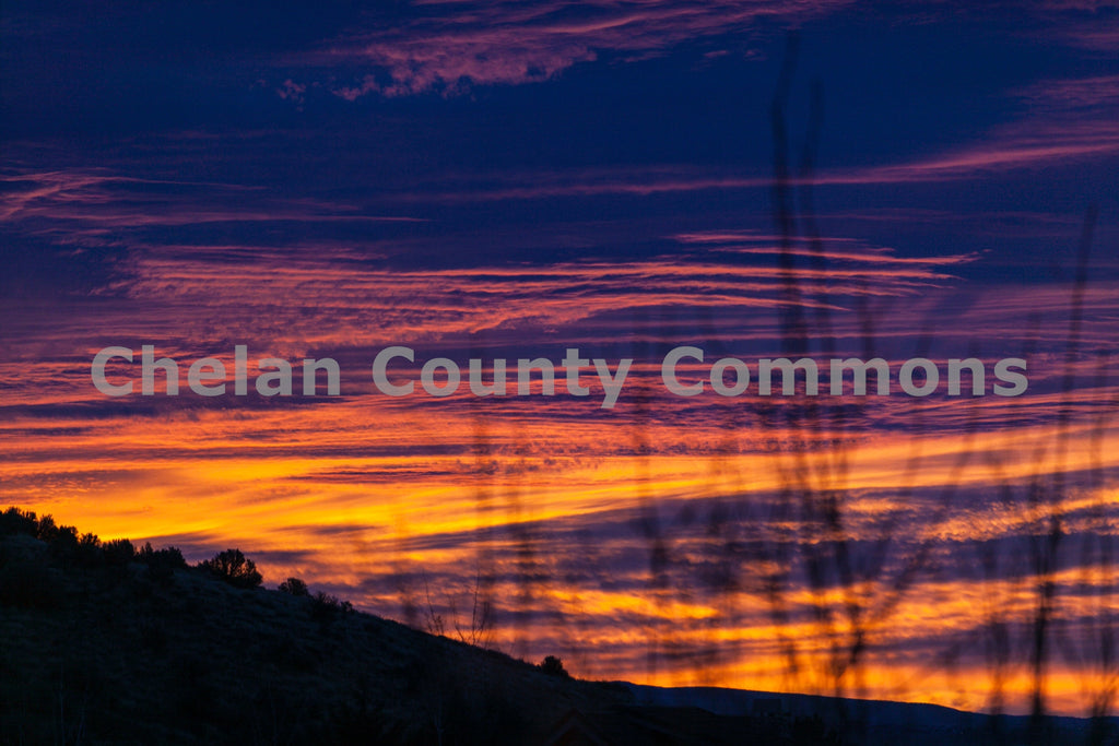 Orange & Purple Foothills Sunrise, by Travis Knoop | Capture Wenatchee
