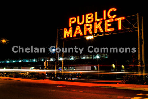 Pybus Public Market Night Sign