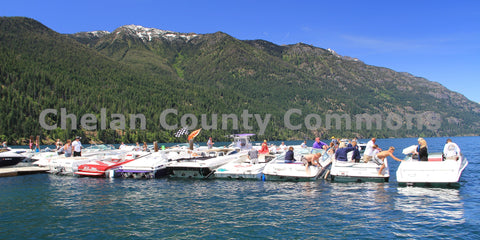 Boats In a Row On Lake Chelan