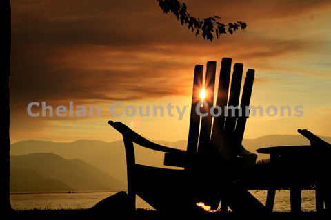Chair & Chelan Sunset