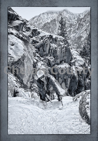 Ice Climber in Leavenworth