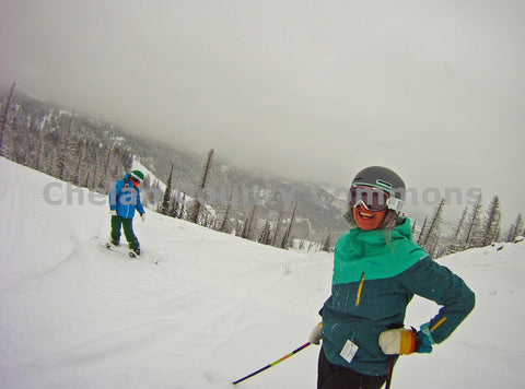 Happy Ski Lady