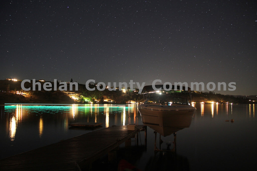 Lake Chelan Lights At Night, by Travis Knoop | Capture Wenatchee
