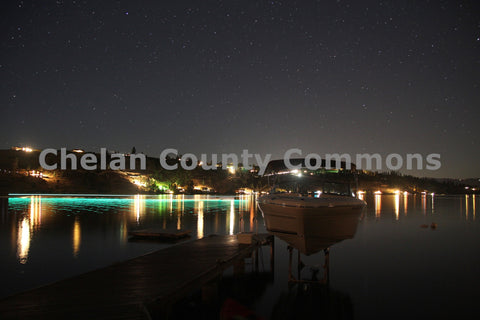 Lake Chelan Lights At Night