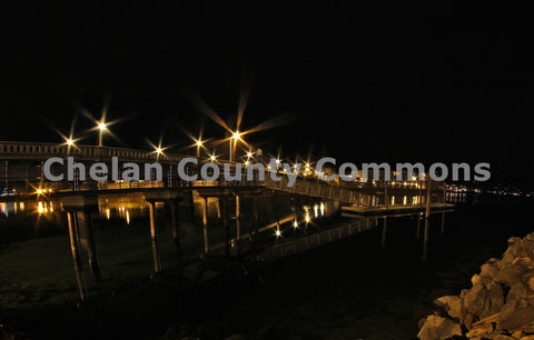 Lake Pier at Night