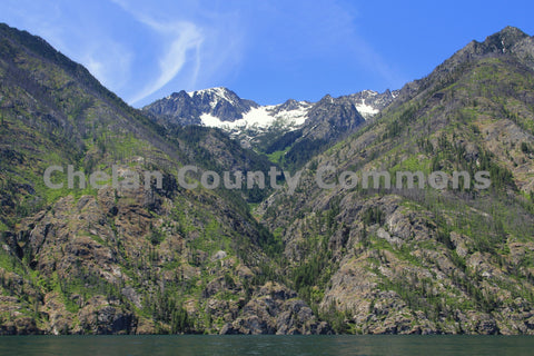 Snow Top Mountain Lake Chelan
