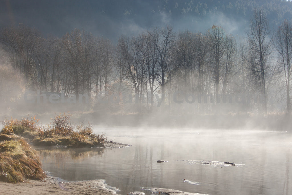 Misty Morning River in Leavenworth, by Travis Knoop | Capture Wenatchee