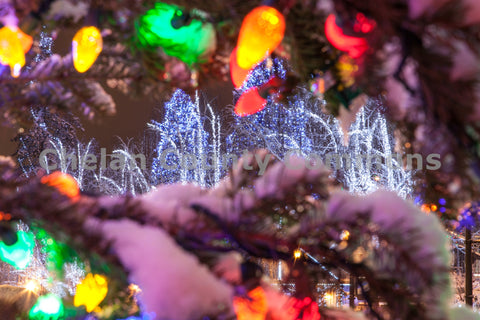 Up-close Christmas Lights in Leavenworth