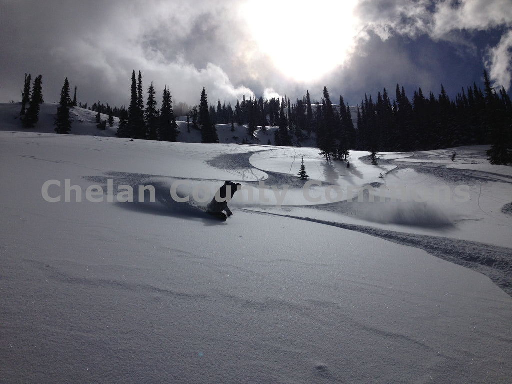 Snowboard Slashing Mission Ridge, by Travis Knoop | Capture Wenatchee