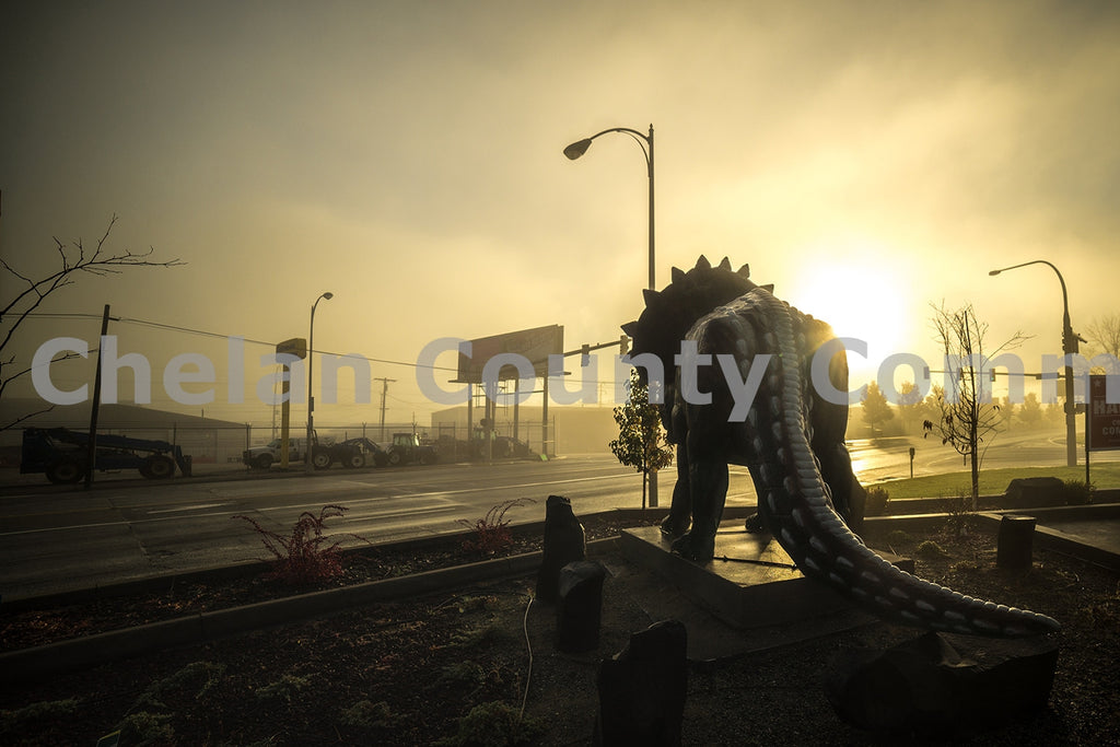 Morning Triceratops Statue, by Brian Mitchell | Capture Wenatchee