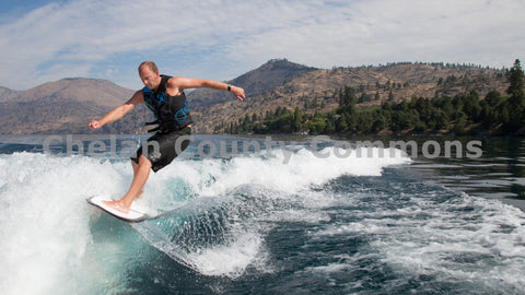 Wake Surfing On Lake Chelan
